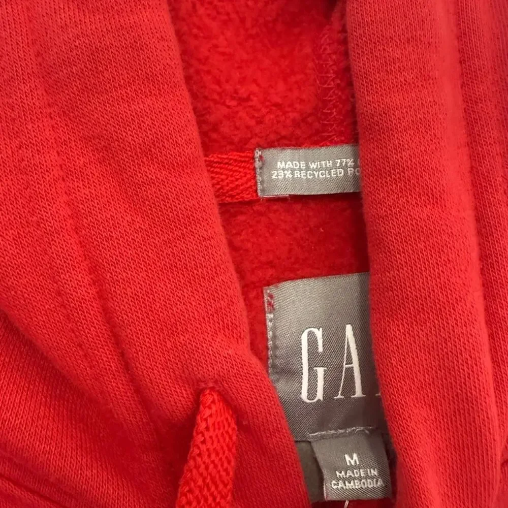 GAP Men's Hoodie Sweater Red NWOT Medium - Picture 5 of 6